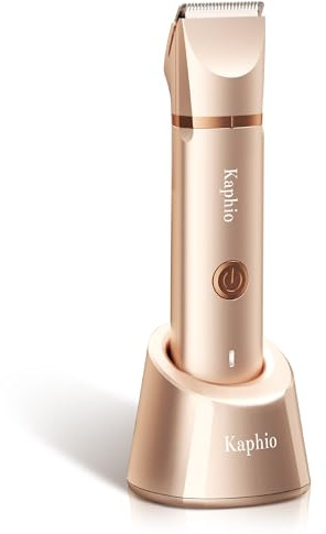 Intimrasierer für Frauen, Rasierer Damen Intimbereich Sanft, 2 in 1 Elektrischer Damenrasierer, Bikini Trimmer Wasserdicht für Körper