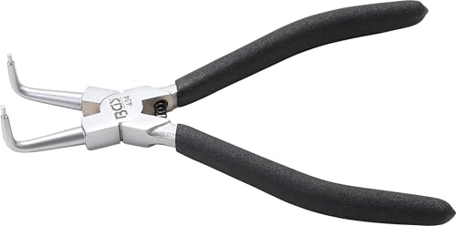 BGS 434 | Sprengringzange | gebogen | für Innensprengringe | 180 mm | Chrom-Vanadium-Stahl | gehärtete Spitzen Ø 1,8 mm | beschichteter Griff | Montage und Demontage