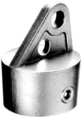 Alberts 655013 Strebenkappe | Aluminium | für Rohr-Ø 42 mm