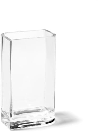 LEONARDO HOME Lucca 014384 - Vaso da fiori rettangolare in vetro, altezza 250 mm
