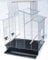 Vogelkäfig IZA III Cabrio Chrome-schwarz Wellensittichkäfig,Exotenkäfig,Vogelkäfig Vogelbauer Wellensittich Kanarien Voliere Vogelhaus Käfig