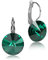 LUISIA® Ohrringe Rivoli mit Kristallen von Swarovski® - 14 mm Emerald/Smaragdgrün