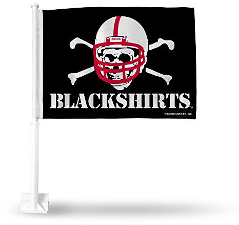 Rico Industries NCAA Nebraska Cornhuskers Schwarzhemden KFZ Flagge