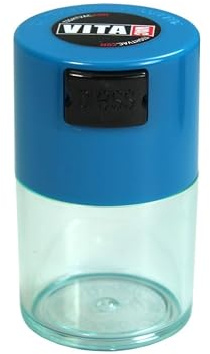 Tightpac America, Inc. Vitavac Airtight container, 06-Liter/2-Fluid Ounce, Blue