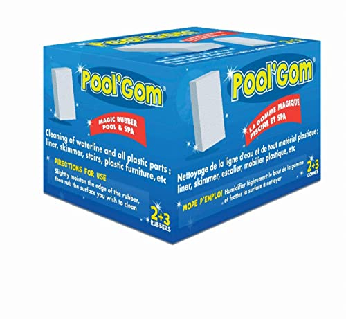 Pool' Gom - Gomma Speciale per La Pulizia della Linea dell'Acqua sulle Pareti E per Le Parti in Plastica di Piscine E Spa.