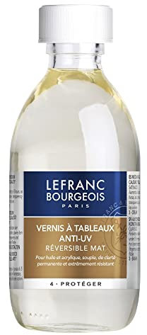 Lefranc Bourgeois Additif - Vernis Mat à Tableau Anti Uv Flacon 250ml