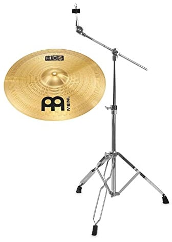 Meinl HCS - Set Ride da 20, in lega MS63, finitura: regolare, con supporto per lavabo