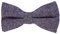 DonDon Herren Fliege 12 x 6 cm Fischgrät-Muster gebunden und stufenlos justierbar aus Baumwolle im Tweed Style blau