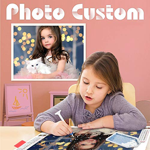 Huacan Diamant Painting Bilder Eigenes Foto Personalisiert Bild Custom Diamond Full Eckige Steine Benutzerdefinierte Fotos für Home Wall Decor 50x75cm