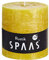 Spaas Rustic Unscented Pillar Candle Hours-Autumn Yellow Rustikale Stumpenkerze 100/100 mm, ± 75 Stunden, ohne Duft-Herbst gelb, Paraffinwachs, D x H 100 mm, 680