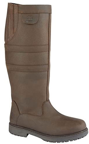 Woodland Ladies Country Style Waterproof, Breathable Waxy Brown Leather Boots (UK 6)