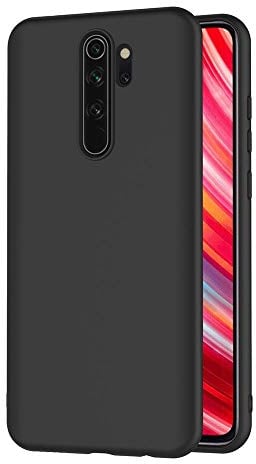 AICEK Hülle Compatible Xiaomi Redmi Note 8 Pro, Schwarz Silikon Schutzhülle für Xiaomi Redmi Note 8 Pro Case TPU Bumper Redmi Note 8 Pro Handyhülle (6,53 Zoll)