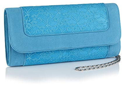 Ruby Shoo Damen Clutch Tirana aus Spitze, passend zu Josie & Chrissie, türkis, 36