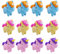 SUNSK Einhorn Radiergummi Kinder Radiergummis Set Mini Radiergummi Schule Schulmaterial Tier Party Kindergeburtstag Gastgeschenke 12 Stücke