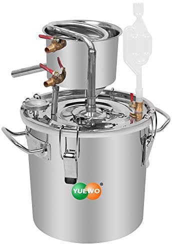 Yuewo, kit fai da te per la produzione di vino, con alcol Moonshine, etanolo, in acciaio inox, per la produzione di vino, distillatore fai da te, per whisky, vino