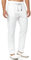 Indicode Herren Veneto Stoffhose aus Leinen & Baumwolle | Leinenhose Freizeithose Männer Offwhite, M