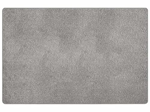 Primaflor Kurzflor Wohnzimmerteppich - MUMBAI, Silber, 200x300 cm, Viele Größen und Farben, Moderner Teppich für Kinderzimmer, Arbeits- und Schlafzimmer, Fußbodenheizung geeigneter Teppichläufer