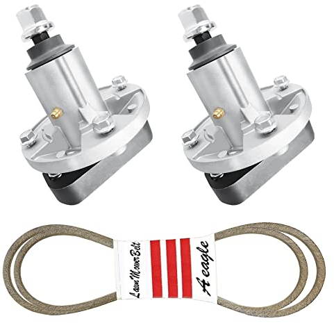 Aeagle 42 Zoll Rasenmäherdeckspindel Umbau-Kit + Riemen für John Deere L100 L108 L110 L111 L118 GY20995, 2 Spindeln GY20050 GY20785, 264,2 cm Deckriemen GX20072 GY20577 0