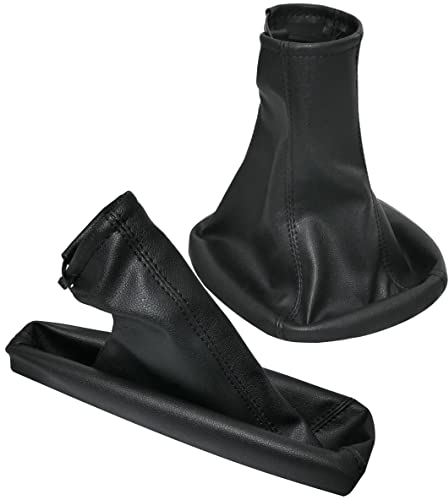 AERZETIX - C57723 - Schalthebel bag - schaltsack - schaltmanschette und handbremssack - kompatibel mit Opel Vectra B von 1995 bis 2002 - farbe : schwarz - aus kunstleder