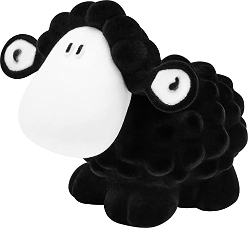Sheepworld Wackelschaf Motiv Ohne Dich ist Alles doof | Figürliches Schaf mit beweglichem Kopf, schwarz | lustiges Geschenk, Geburtstag, für Weihnachten | 48085