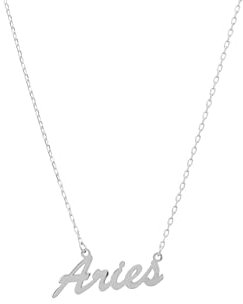 LATELITA Zodiac Star Sign Name Necklace Silver Aries for Women