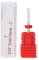 Nail Drill Bits, Ceramic Manicure Drill Bits, Ceramic Burr Podiatry Thick Nails, Grinding Head for Manicure Pedicure Cuticle Gel Nail Polishing, Red(Rocket Head F)