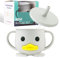 nohlerlife Tazza per bambini, Sippy Cup in silicone, 200 ml Tazza con cannuccia senza BPA, per microonde e lavastoviglie, 6 mesi, stoviglie in silicone per bambini (Grigio con cannuccia)