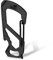 KeyUnity KS00BK Mosquetón Clip Multiherramienta Acero Inoxidable 7 Herramientas en 1 | Cierre de liberación rápida | Llave | Destornillador Philips | Abrebotellas | Gobernante | Llavero (PVD Negro)