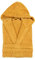 TRAMAS+ Peignoir de Bain 100% Coton Homme et Femme, 450g, Capuche, Ceinture Ajustable, 2 Poches, Haute Absorption, Doux et Confortable, Certifié OEKO-TEX - S, Mostaza