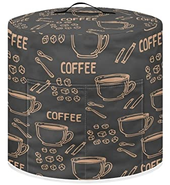 Tutolipy Pressure Cooker Cover with Storage Pocket Compatibe with 3 6 8 Quart,Pressure Cooker Air Fryer Accessories,Kitchen Appliance Dust Cover