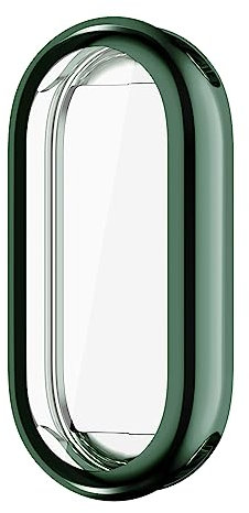 Cover Morbide Compatibile con Xiaomi Mi Band 8 TPU Custodia Schermo Protettiva Case(verde)