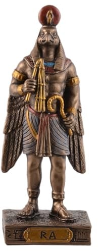 Ägyptischer Gott Ra, Miniatur, bronzefarben/coloriert by Veronese 708-77475