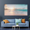 JACBON Großes Poster mit Meereslandschaft, bunte Meereslandschaft an der Nordküste von Oahu, Leinwanddrucke, Wandkunst, Leinwandgemälde, Heimdekoration, 40 x 80 cm, rahmenlos