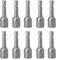 10Pcs Magnetic Nut Driver Set 8mm 5/16 Socket Adapter Hex Drill Bit Repair Tools Hardware Accessories
