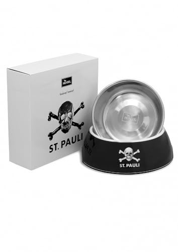 FC St. Pauli - Totenkopf - Futternapf Hunter schwarz, 700 ml