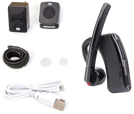 MOOKEENONE Walkie Talkie Bluetooth PTT Earpiece Wireless Headphone Headset for Motorola GP-88/300/CP1660/EP450/P3688/DEP450