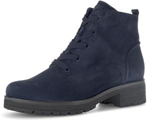 Gabor Damen Schnürstiefeletten, Frauen Stiefeletten,Moderate Mehrweite (G),schnürboots,Winterstiefeletten,Dark-Blue (Mel.),37 EU / 4 UK