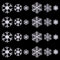 MAYJOYDIY 24 Stück Weihnachts Weiße Bestickte Schneeflocken Aufnäher Selbstklebende Aufnäher Zum Aufnähen Schneeflocken Stoffaufkleber Winter Motiv Aufnäher Zum Basteln Pullover Kleidung DIY Dekor
