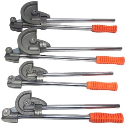 Set 4 Pezzi Curvatubi Piegatubi Professionale 10-12-14-16mm in Acciaio – Strumento Piegatubi per Tubo Idraulico, Auto, Industria e Riscaldamento