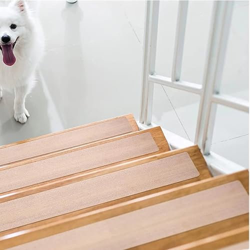 DSWZLQDXB Stufenmatten innen transparent,Treppen Rutschschutz antirutsch Treppenstufen Matten rechteckig Stufenmatten Anti-Rutsch selbstklebend Stufenteppich Stufenmatten rutschfest (30cm×80cm)