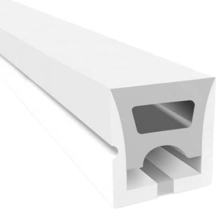 Flexible Silikonhülle zur Umwandlung von LED-Streifen in Neon, 16 x 16 mm, 5 m, vertikale Krümmung