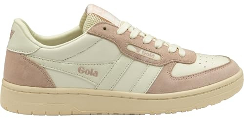 Gola Women's Hawk '89 Sneaker, Off White/Rose/Off White, 7 UK