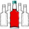 KADAX Lot de 10 bouteilles en verre - 200 ml - Bouteilles vides avec bouchon à vis - Petites bouteilles de liqueur à remplir - Bouteilles de vin en verre - Bouteilles d'alcool (vert)