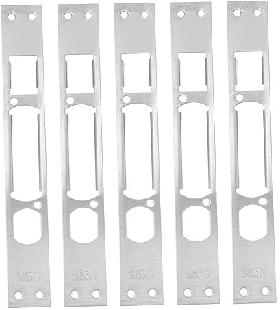 HOMSFOU 5pezzi Piastra Di Sicurezza Per Porta Da Resistente e Facile Da Installare Protezione Contro Effrazioni Per Porte Ingresso e Uffici