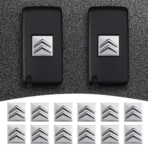 Auto Emblem Logo für Citroen Picasso Aircross Saxo Grand,Emblem Logo Aufkleber für Motorhaube Vorne und Hinten und Kofferraum Logo Abzeichen 3D Aufkleber