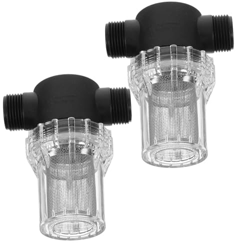 HEALEEP 1 Inch Garden Hose Inline Water Filter Mesh Screen Threaded Inlet Sediment Strainer for Pressure Washer and Car Wash Hose Water Filter for Irrigation