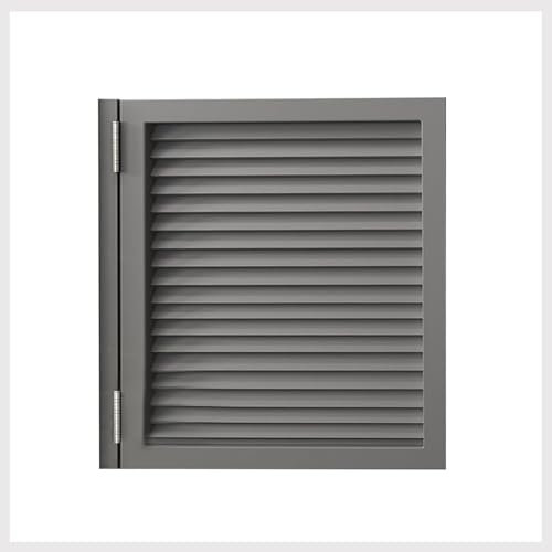 Puerta Abatible de Café, Puertas Batientes de Madera Maciza, Puerta Vaiven Persianas Interiores, Puerta De Partición Salón, Cierre Automático,Gris,40x90cm