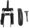Kit de Suspension Avant pour Trottinette électrique M365, Fourche Avant en Acier à Absorption Hydraulique Avancée avec Garde-Boue et Béquille, Noir