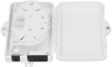 Yosoo Health Gear Fiber Distribution Box, IP65 Water Resistant Wall Mount Terminal Block, Indoor Outdoor Optical Termination Box