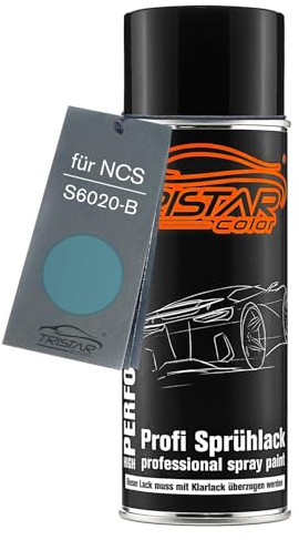 TRISTARcolor Peinture voiture Bombe aérosol pour NCS S6020-B Swamp Blue | Peinture de base, bombe aérosol 400ml